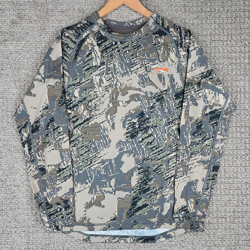 Sitka Core Lightweight Crew LS Mens Large Optifade Elevated II Camo Shirt
